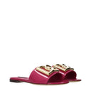 Dolce&Gabbana Women's Slides And Clogs Fuchsia Patent