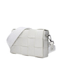 Bottega Veneta Men's Cassette Crossbody Bag White Leather