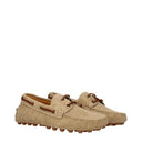 Tod's Frauen's Gommino Mokassins Wildleder Beige/Biscuit
