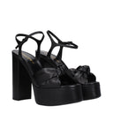 Saint Laurent Bianca Sandals Women Leather Black