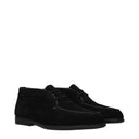 Santoni Men's Suede Ankle Boots Black