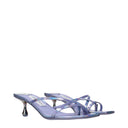 Jimmy Choo Etana Sandals Women Purple Leather/Tanzanite
