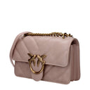 Pinko Crossbody Love Bag For Women Pink/Powder Pink Leather