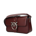 Pinko Love One Borsa A Tracolla Donna Pelle Rosso/Borgogna