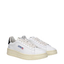 Autry Zapatillas Dallas Mujers Cuero Blanco/Negro