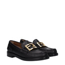 Fendi Damess Mocassins zwart leer