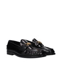 Versace Women's Leather Black Loafers