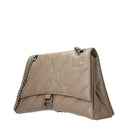 Balenciaga Women's Shoulder Bags Beige Leather
