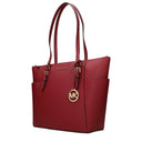 Damska skórzana torba na ramię Michael Kors Charlotte w kolorze czerwono-wiśniowym