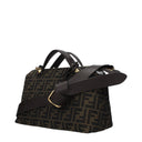Fendi Handbags By The Way Women's Fabric Brown/Ebony