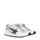 Golden Goose Running Femmes Baskets Argent/Tissu Noir