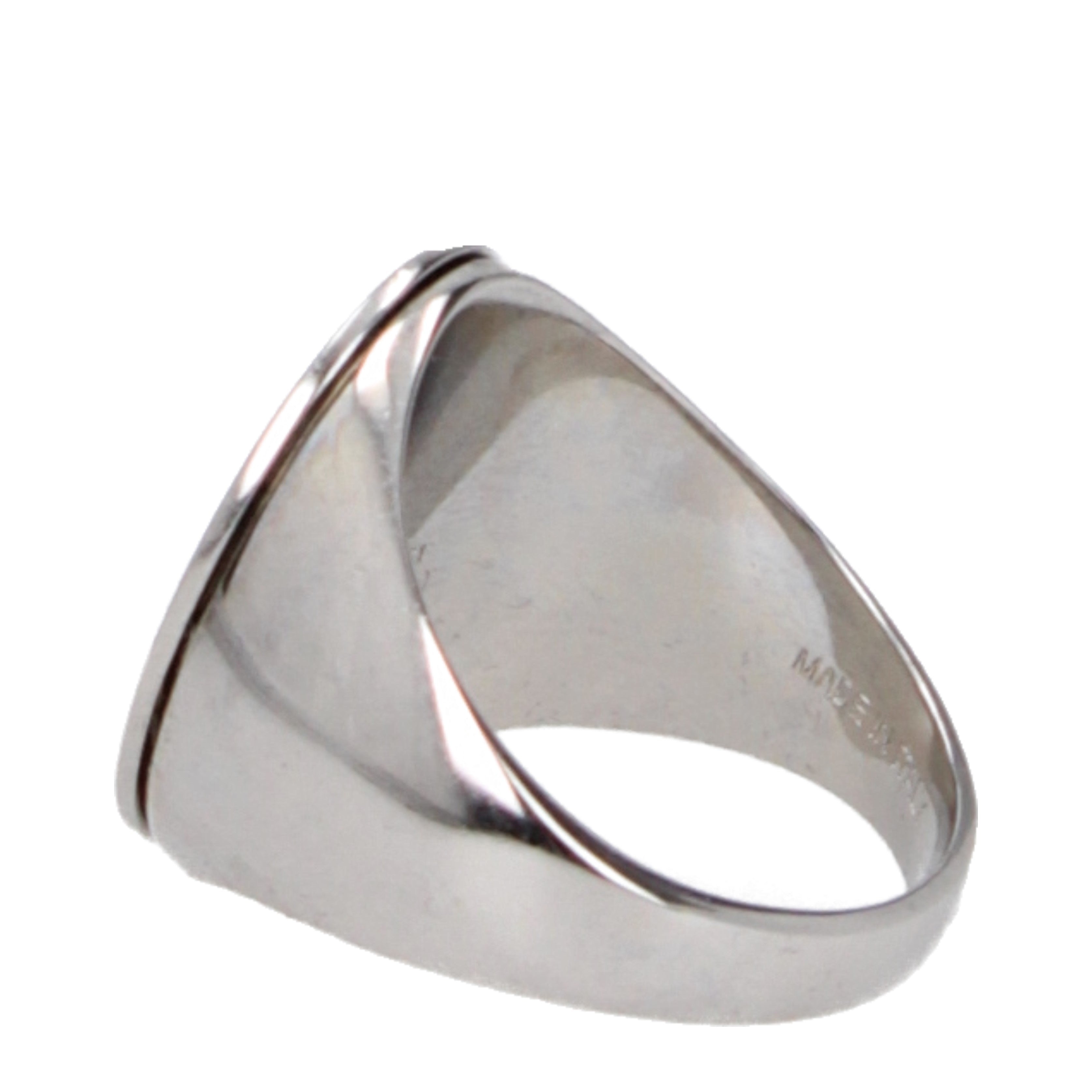Alexander Mc Queen Men's Rings Brass Silver