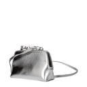 Jil Sander Goji Crossbody Bag Women Leather Silver