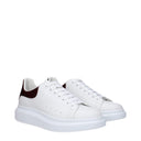 Alexander Mc Queen Men's Sneakers Leather White/Burgundy