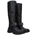Burberry Femme's Bottes Cuir Noir