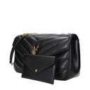 Saint Laurent Women's Loulou Shoulder Bag Black Leather