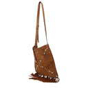 Valentino Garavani Nellcôte Men's Crossbody Bag Brown Suede/Copper