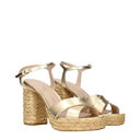 Stuart Weitzman Dayna 女式凉鞋s 金色皮革