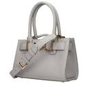 Versace Women's Handbags Leather Gray/Pearl Gray