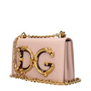 Dolce&Gabbana Women's Shoulder Bags Pink/Powder Pink Leather