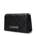 Love Moschino Women's Polyurethane Black/Silver Pochette