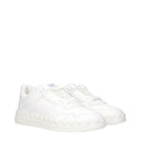Valentino Garavani Herrens Weiße Ledersneaker
