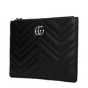 Gucci Marmont Pochette Women's Leather Black