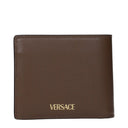 Versace Men's Wallet Brown/Chestnut Leather