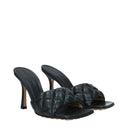 Bottega Veneta Women's Sandals Green/Ink Leather