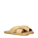 Prada Hausschuhe und Clogs Damen Raffia Beige/Natur