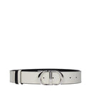 Christian Dior Women's Belt Leather Black/White