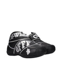 Off White Sneakers The Ball Men's Leather Black/Silver