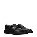 Santoni Men's Black Leather Derby
