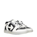Off White Sneakers Men's Leather Black/White