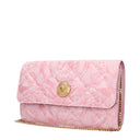 Versace Women's Fabric Pink Pochette