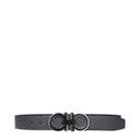 Salvatore Ferragamo Men's Belt Leather Black/Grey