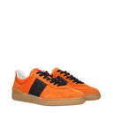Valentino Garavani Men's Orange Fabric Sneakers