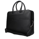 Pineider Hombres's Bolsos De Trabajo Cuero Negro
