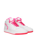 Saint Laurent Sl80 Sneakers Men's Leather White/Fluorescent Pink