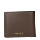Versace Men's Wallet Brown/Chestnut Leather