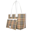 Burberry Women's Shoulder Bags Fabric Beige/White