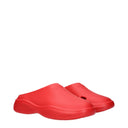 Prada Slippers En Klompen Mellow Heren Rubber Rood