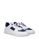 Valentino Garavani Hommes Baskets Blanc/Bleu Cuir