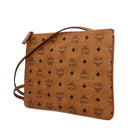 Mcm Women's Brown/Cognac Fabric Pochette