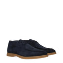 Eleventy Derby Men's Suede Blue/Dark Blue