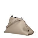 Pochette Donna Atticos Pelle Grigia/Sabbia