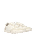 Jil Sander Sneakers Moon Damens Stoff Weiß/Grau