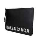 Balenciaga Hombres Pochette de cuero negro