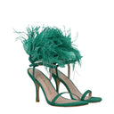 Stuart Weitzman Femmes's Sandales en daim Vert/Émeraude