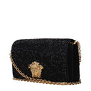 Versace Damens Satin-Clutch Schwarz